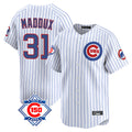 Kooe C.Cubs #31 Greg Maddux Player White 150th Anniversary Limited Home Game Stitched Jerseys