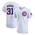 Kooe C.Cubs #31 Greg Maddux Player White Limited Elite Home Game Stitched Jerseys