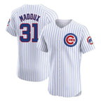 Kooe C.Cubs #31 Greg Maddux Player White Limited Elite Home Game Stitched Jerseys