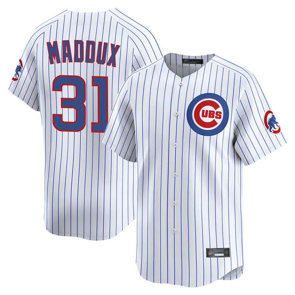 Kooe C.Cubs #31 Greg Maddux Player White Limited Home Game Stitched Jerseys
