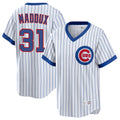 Kooe C.Cubs #31 Greg Maddux Player White T-shirt Cooperstown Collection Limited Stitched Jerseys