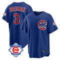 Kooe C.Cubs #3 Alex Bregman Royal 150th Anniversary Home Game Stitched Jerseys