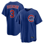 Kooe C.Cubs #3 Alex Bregman Royal Home Game Stitched Jerseys