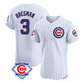 Kooe C.Cubs #3 Alex Bregman White 150th Anniversary Limited Elite Home Game Stitched Jerseys