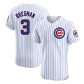 Kooe C.Cubs #3 Alex Bregman White Limited Elite Home Game Stitched Jerseys