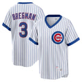 Kooe C.Cubs #3 Alex Bregman White T-shirt Cooperstown Collection Limited Stitched Jerseys