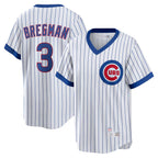 Kooe C.Cubs #3 Alex Bregman White T-shirt Cooperstown Collection Limited Stitched Jerseys