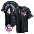 Kooe C.Cubs #4 Pete Crow-Armstrong Player Black Fashion Out 150th Anniversary Game Stitched Jerseys