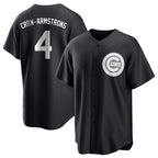 Kooe C.Cubs #4 Pete Crow-Armstrong Player Black Game Stitched Jerseys