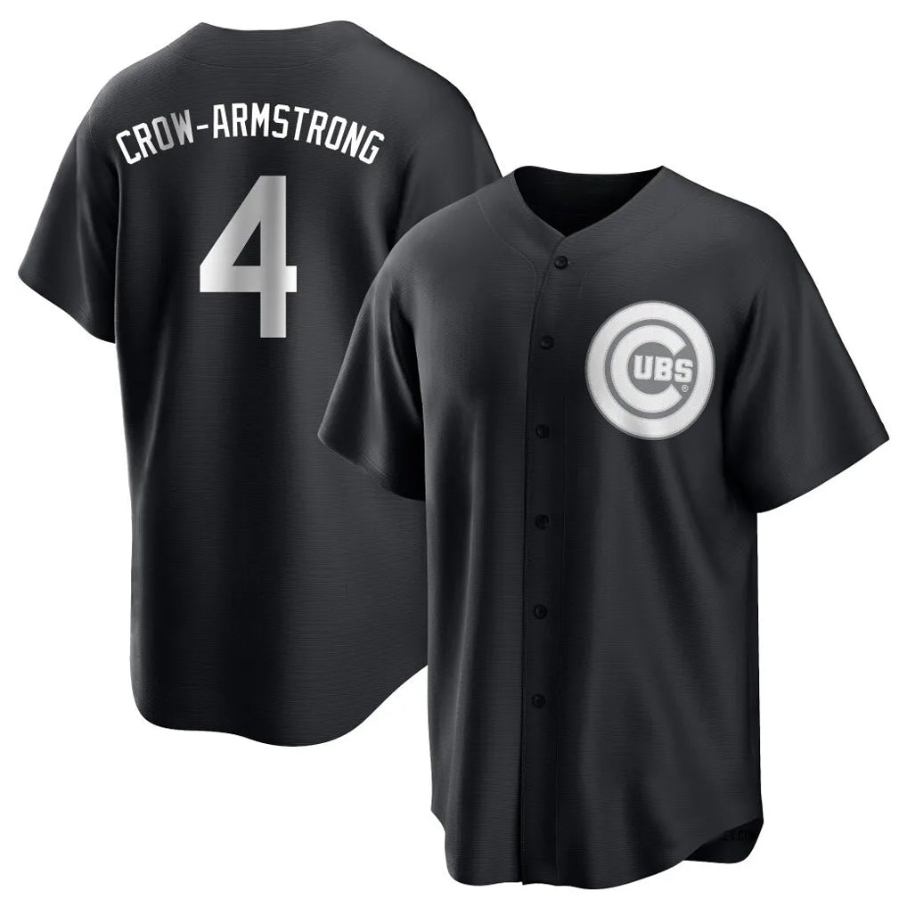 Kooe C.Cubs #4 Pete Crow-Armstrong Player Black Game Stitched Jerseys