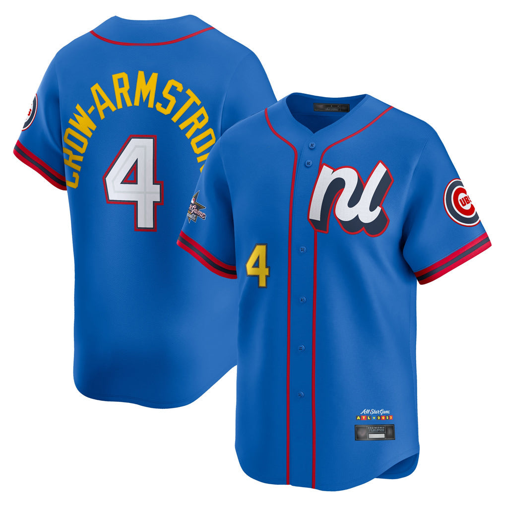 Kooe C.Cubs #4 Pete Crow-Armstrong Player Blue National League All-Star Edition Limited Stitched Jerseys