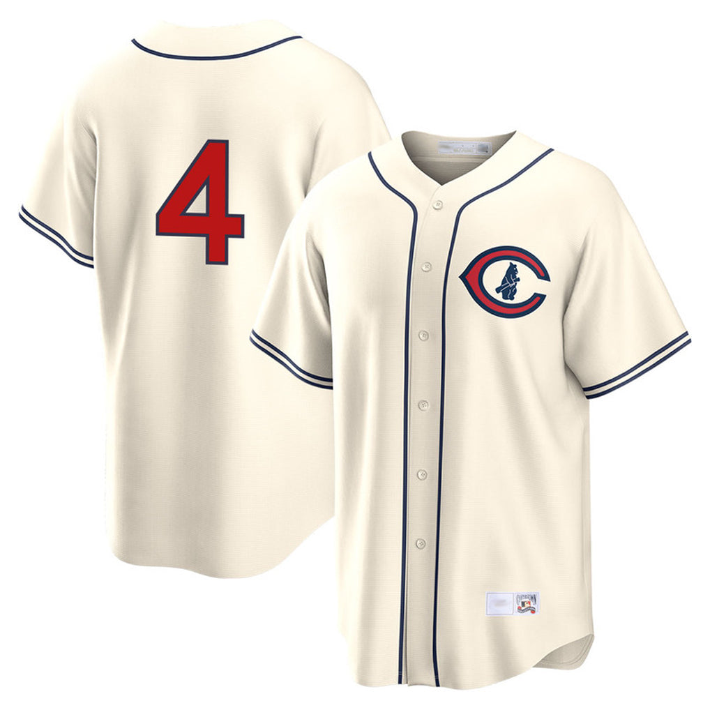 Kooe C.Cubs #4 Pete Crow-Armstrong Player Cream Field of Dreams Home Game Stitched Jerseys