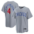 Kooe C.Cubs #4 Pete Crow-Armstrong Player Gray Home Game Stitched Jerseys