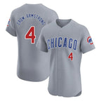 Kooe C.Cubs #4 Pete Crow-Armstrong Player Gray Road Limited Elite Home Stitched Jerseys