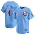 Kooe C.Cubs #4 Pete Crow-Armstrong Player Light Blue Limited Home Stitched Jerseys
