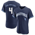 Kooe C.Cubs #4 Pete Crow-Armstrong Player Navy City Connect Limited Elite Home Stitched Jerseys