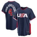 Kooe C.Cubs #4 Pete Crow-Armstrong Player Navy USA 2026 World Classic Home Limited Stitched Jerseys