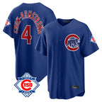 Kooe C.Cubs #4 Pete Crow-Armstrong Player Royal 150th Anniversary Home Game Stitched Jerseys