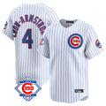 Kooe C.Cubs #4 Pete Crow-Armstrong Player White 150th Anniversary Limited Home Game Stitched Jerseys