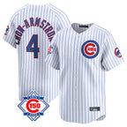 Kooe C.Cubs #4 Pete Crow-Armstrong Player White 150th Anniversary Limited Home Game Stitched Jerseys