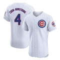Kooe C.Cubs #4 Pete Crow-Armstrong Player White Limited Elite Home Game Stitched Jerseys
