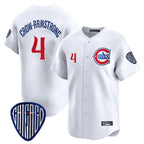 Kooe C.Cubs #4 Pete Crow-Armstrong Player White Vapor Premier Limited Home Stitched Jerseys
