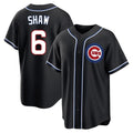 Kooe C.Cubs #6 Matt Shaw Player Black Fashion Out Game Stitched Jerseys