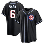 Kooe C.Cubs #6 Matt Shaw Player Black Fashion Out Game Stitched Jerseys