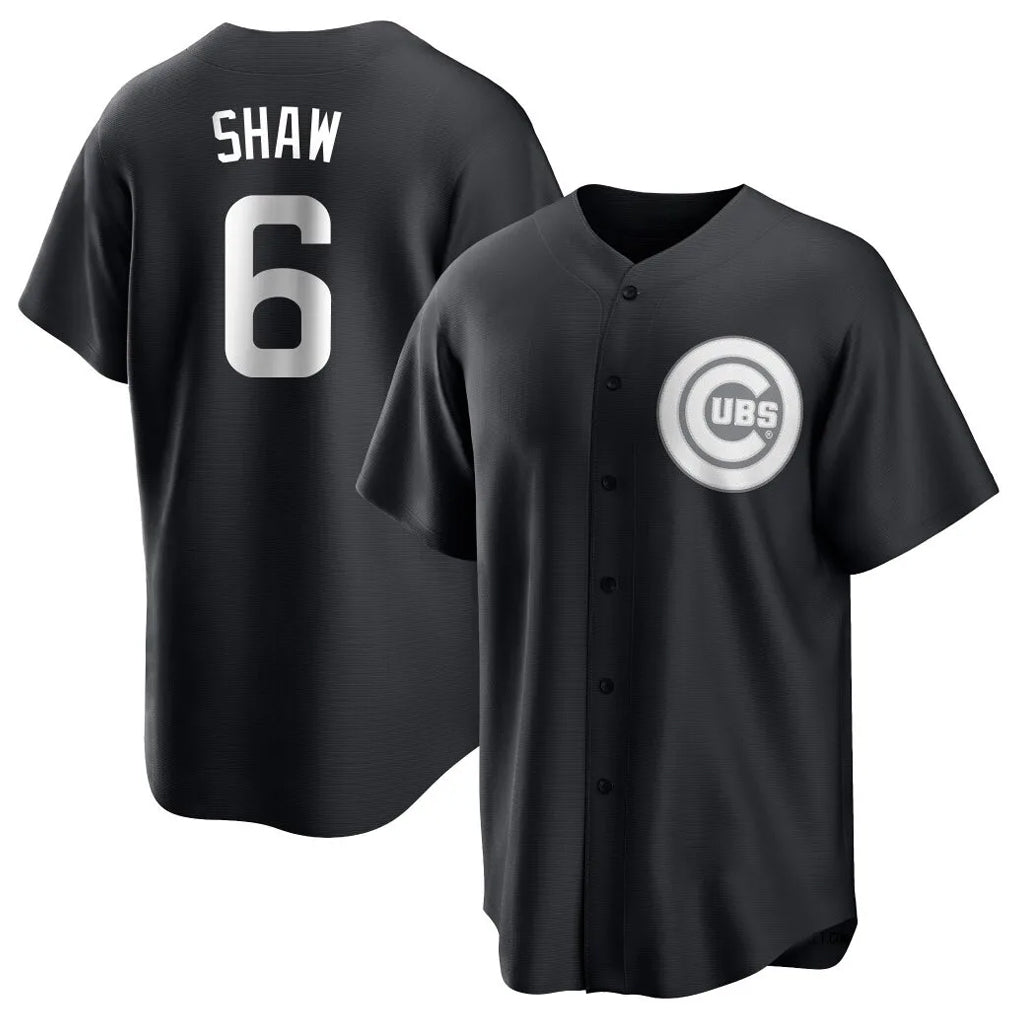 Kooe C.Cubs #6 Matt Shaw Player Black Game Stitched Jerseys