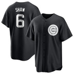 Kooe C.Cubs #6 Matt Shaw Player Black Game Stitched Jerseys