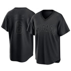 Kooe C.Cubs #6 Matt Shaw Player Black T-shirt Home Game Stitched Jerseys