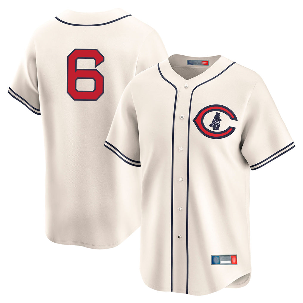 Kooe C.Cubs #6 Matt Shaw Player Cream Field of Dreams Limited Home Game Stitched Jerseys