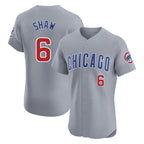 Kooe C.Cubs #6 Matt Shaw Player Gray Road Limited Elite Home Stitched Jerseys