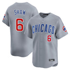 Kooe C.Cubs #6 Matt Shaw Player Gray Road Limited Home Stitched Jerseys