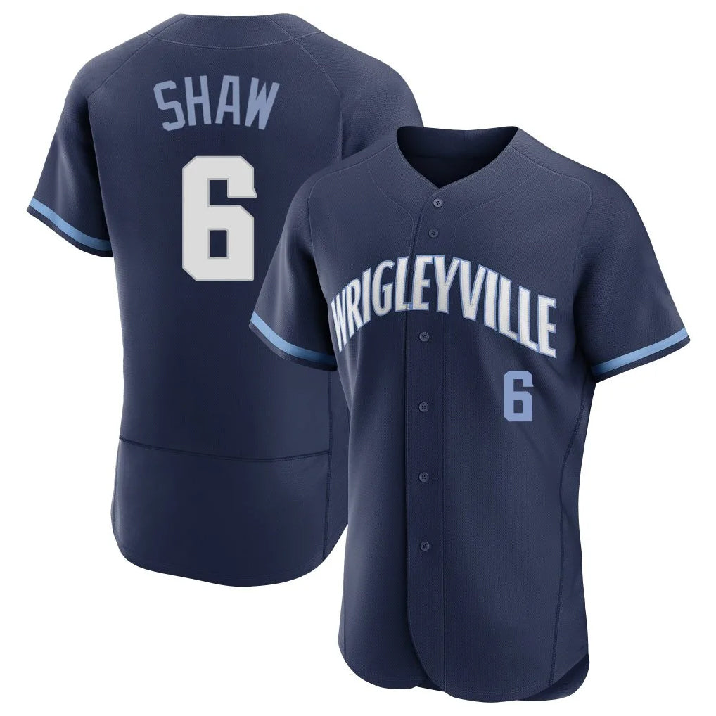 Kooe C.Cubs #6 Matt Shaw Player Navy City Connect Limited Elite Home Stitched Jerseys