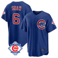 Kooe C.Cubs #6 Matt Shaw Player Royal 150th Anniversary Home Game Stitched Jerseys