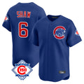 Kooe C.Cubs #6 Matt Shaw Player Royal 150th Anniversary Limited Home Stitched Jerseys