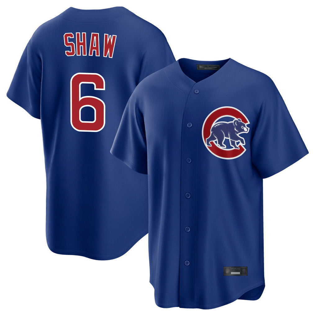 Kooe C.Cubs #6 Matt Shaw Player Royal Home Game Stitched Jerseys