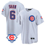 Kooe C.Cubs #6 Matt Shaw Player White 150th Anniversary Home Game Stitched Jerseys