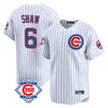 Kooe C.Cubs #6 Matt Shaw Player White 150th Anniversary Limited Home Game Stitched Jerseys
