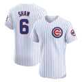 Kooe C.Cubs #6 Matt Shaw Player White Limited Elite Home Game Stitched Jerseys