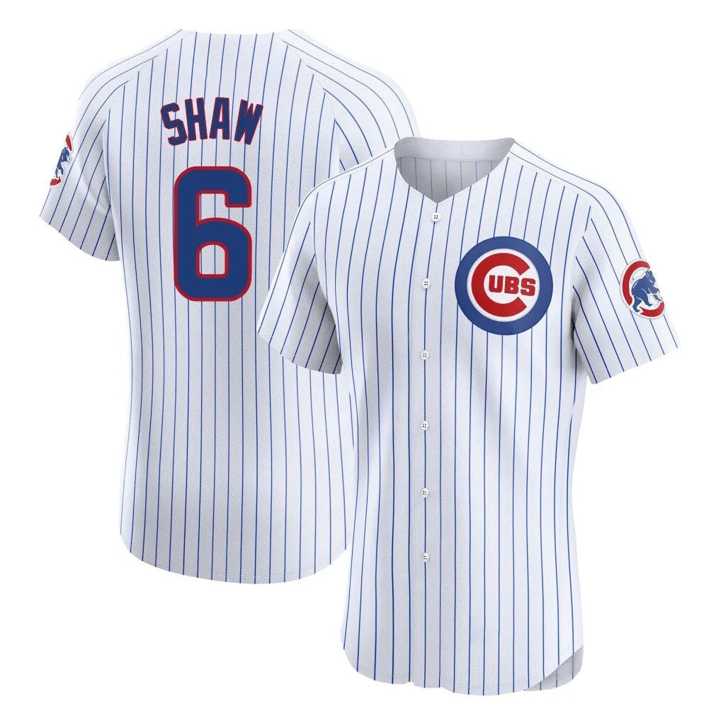 Kooe C.Cubs #6 Matt Shaw Player White Limited Elite Home Game Stitched Jerseys