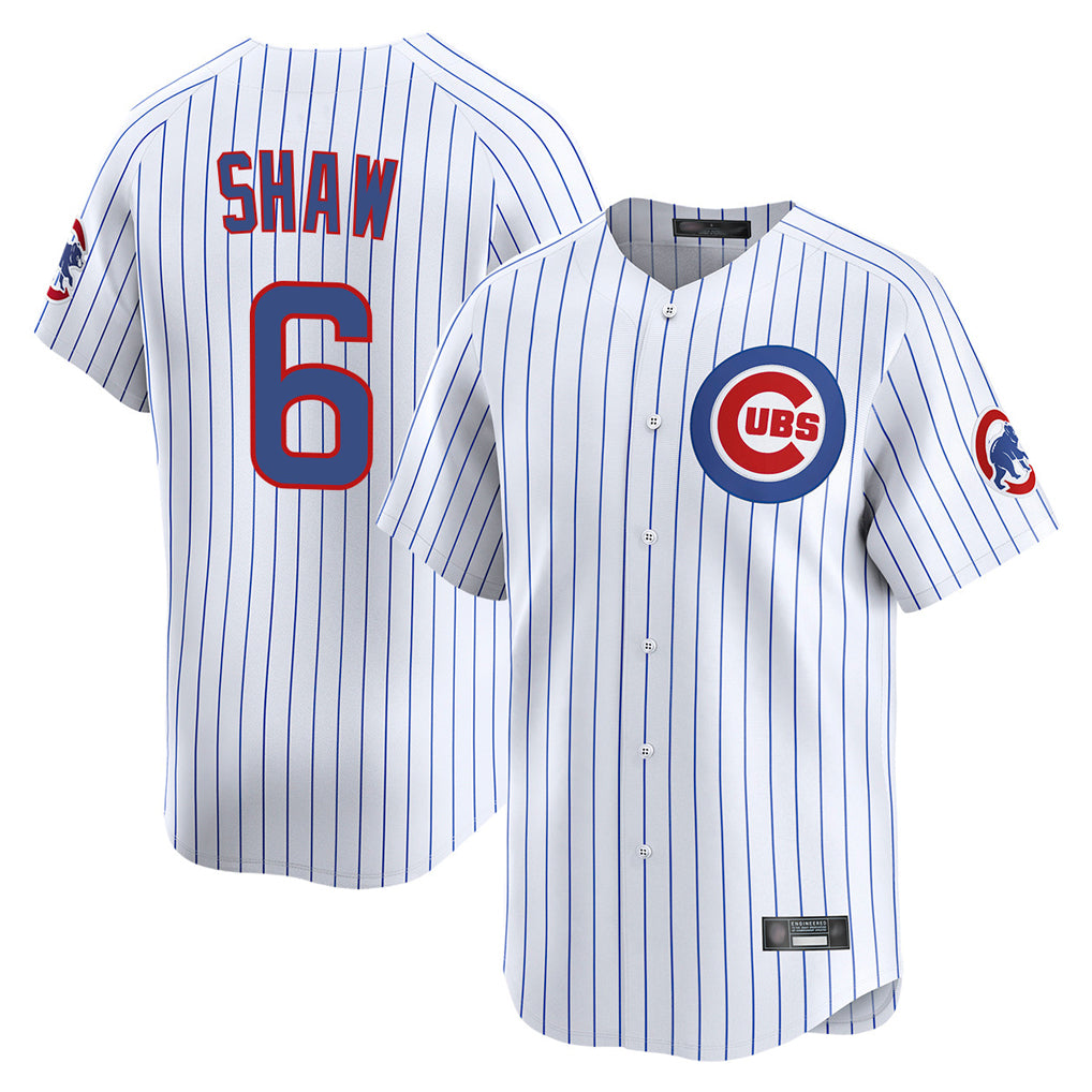 Kooe C.Cubs #6 Matt Shaw Player White Limited Home Game Stitched Jerseys