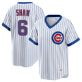 Kooe C.Cubs #6 Matt Shaw Player White T-shirt Cooperstown Collection Limited Stitched Jerseys