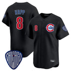 Kooe C.Cubs #8 Ian Happ Player Black Vapor Premier Limited Home Stitched Jerseys