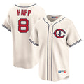 Kooe C.Cubs #8 Ian Happ Player Cream Field of Dreams Limited Home Game Stitched Jerseys