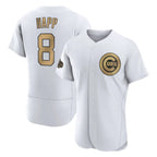 Kooe C.Cubs #8 Ian Happ Player Gold All-Star Limited Elite Home Game Stitched Jerseys