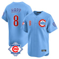 Kooe C.Cubs #8 Ian Happ Player Light Blue 150th Anniversary Limited Home Stitched Jerseys