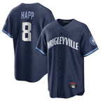 Kooe C.Cubs #8 Ian Happ Player Navy City Connect Home Game Stitched Jerseys