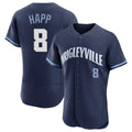Kooe C.Cubs #8 Ian Happ Player Navy City Connect Limited Elite Home Stitched Jerseys